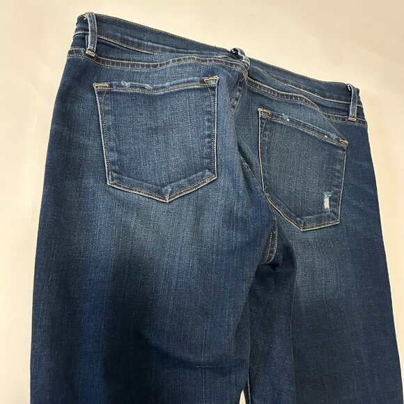 Frame Le Garcon Mid Rise Straight Fit Jeans Women size 28 Caribou Distressed - Picture 13 of 14